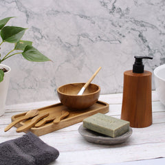Natural Teakwood Soap Dispenser - Taper product image 5