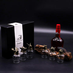 Gift Set of 6 Glasses (100ml) - Wild Forest Creatures - Antique Bronze product image 9