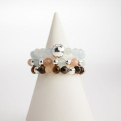 Nymph Spirit Gemstone Ring Set - Sea Sunset product image 3
