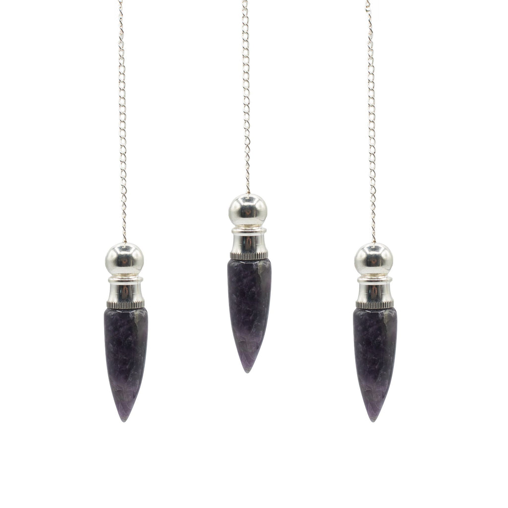 Secret Cavity Discovery of Truth Pendulum - Amethyst - Silver Plated product image
