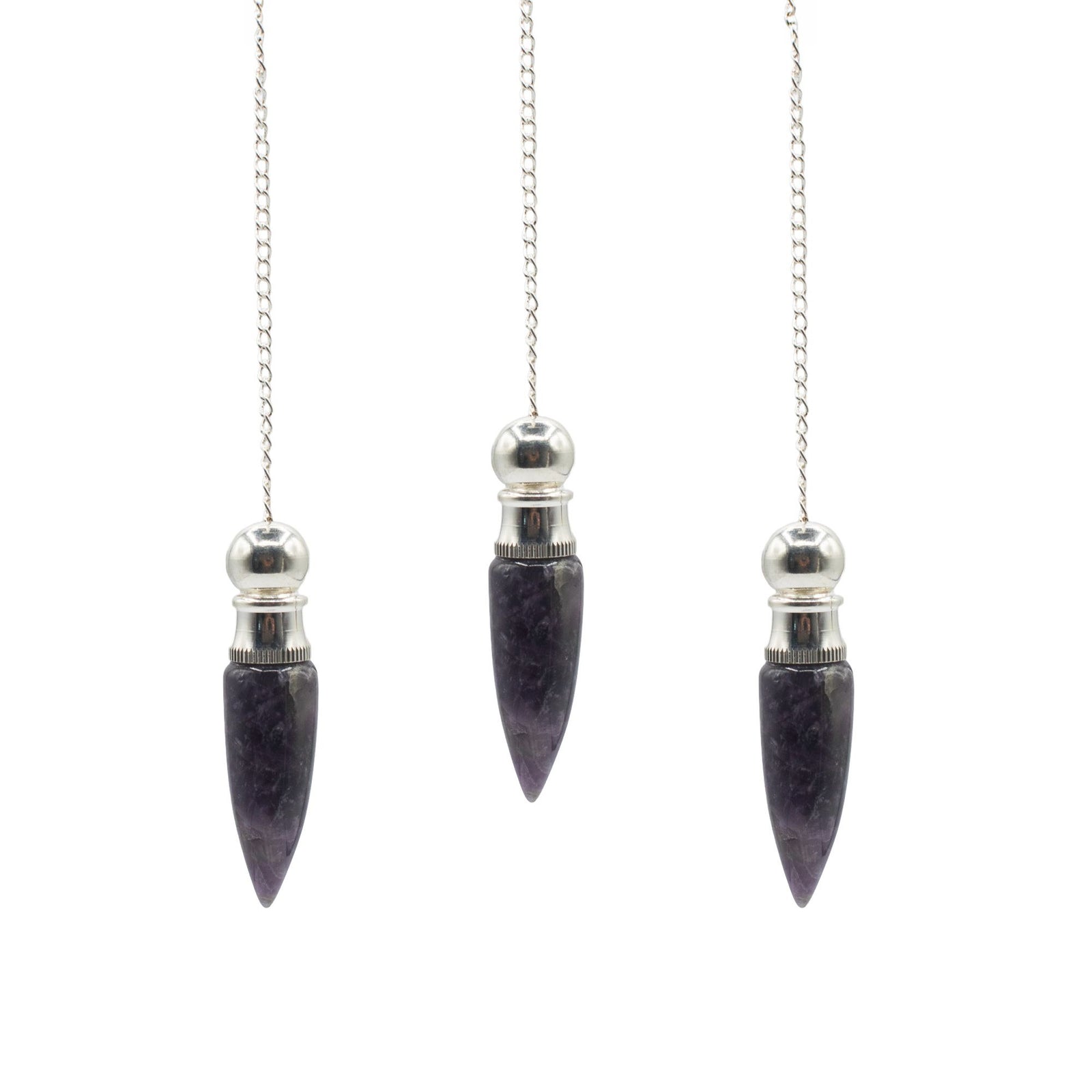 Secret Cavity Discovery of Truth Pendulum - Amethyst - Silver Plated product image