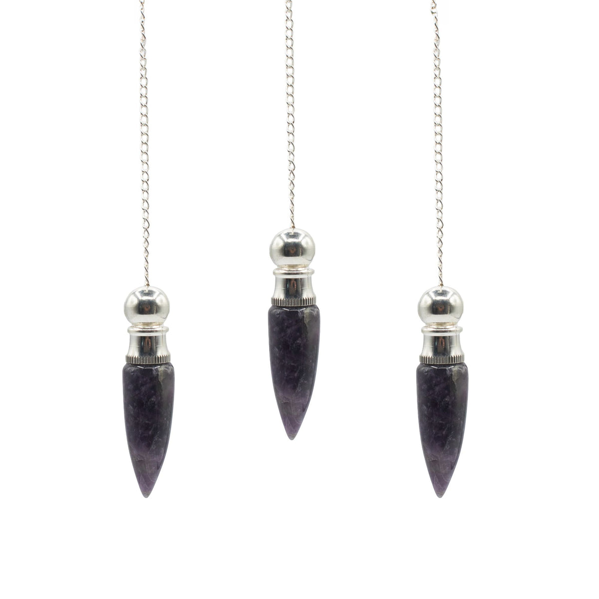 Secret Cavity Discovery of Truth Pendulum - Amethyst - Silver Plated product image