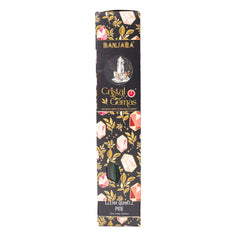 Banjara Cristal Gemas Incense Sticks - Clear Quartz Pine
