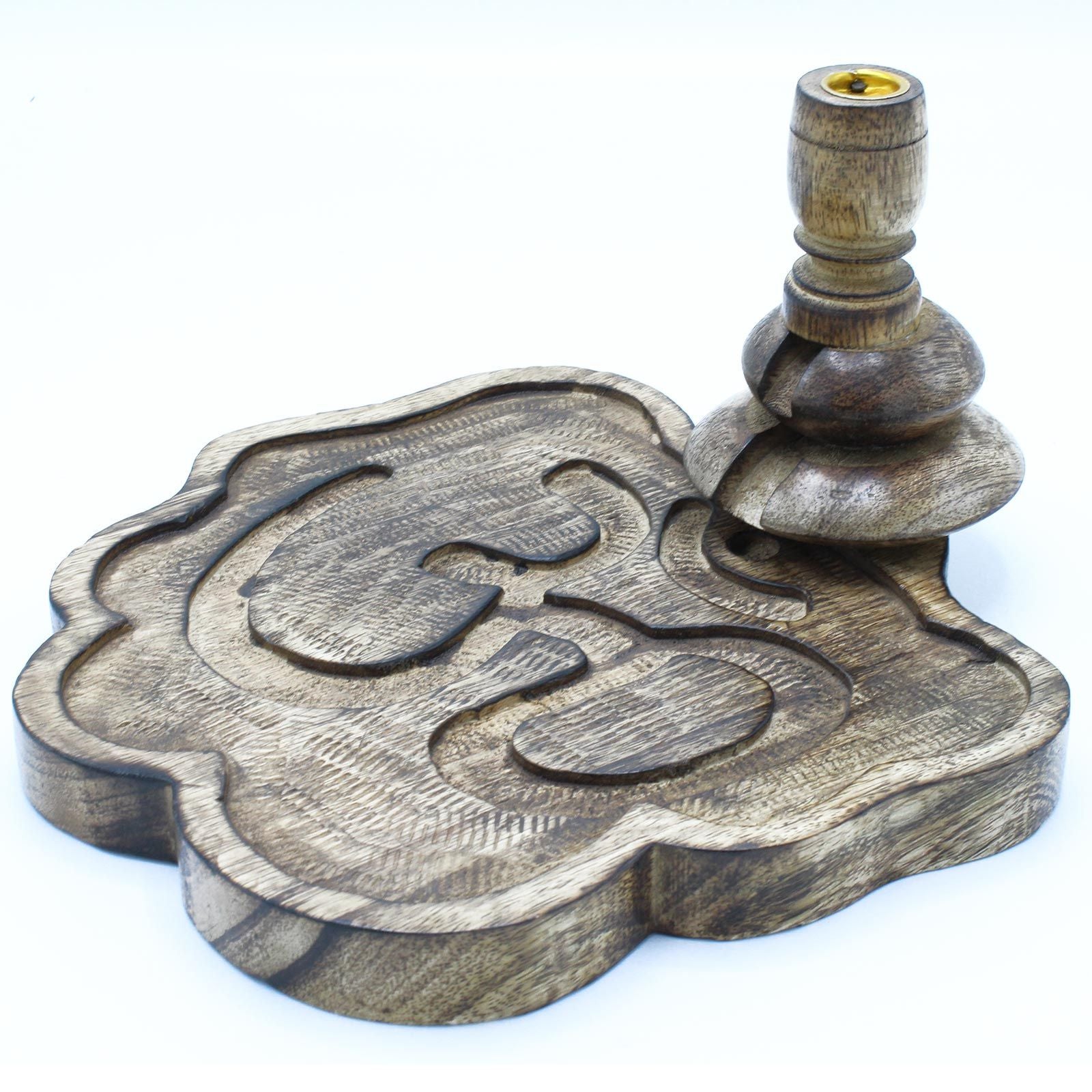 Lrg Mango Wood Backflow Burner - Ohm product image