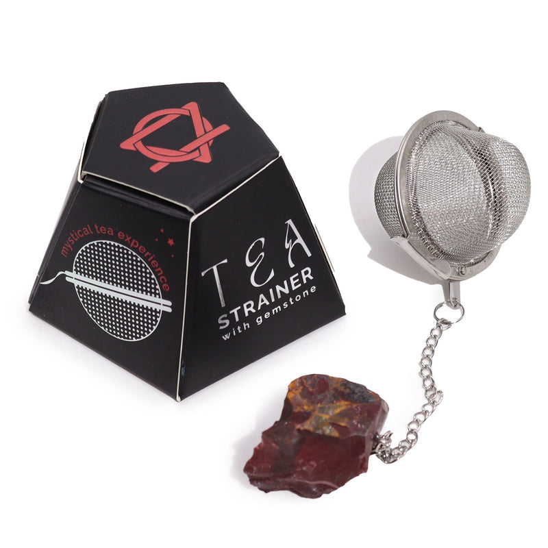 Raw Crystal Gemstone Tea Strainer - Mookaite product image