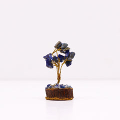 Mini Gemstone Tree On Wood Base - Sodalite (15 stones) product image 3