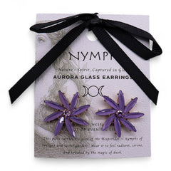 Lavender - Vintage Glass - Flowers - Earrings product image 5