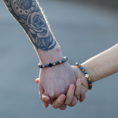 Set of 2 Gemstones Friendship Bracelets - Love - Amethyst & Rose Quartz product image 9