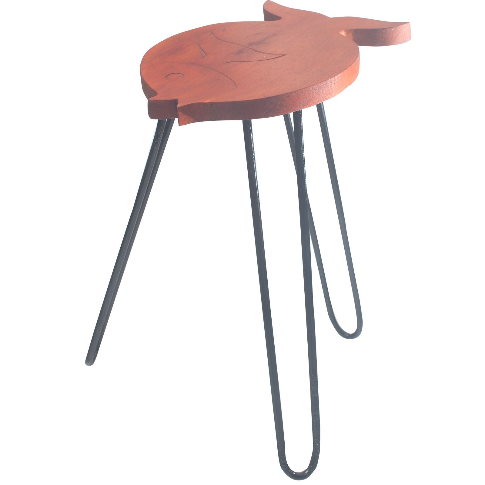 Albasia Wood Fish Stand - Terracotta product image