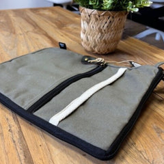 Canvas Tablet Pouch - Olive product image 2