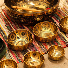 Pure Brass Etched Buddha - Set of 4 - Approx 3.85kg product image 11