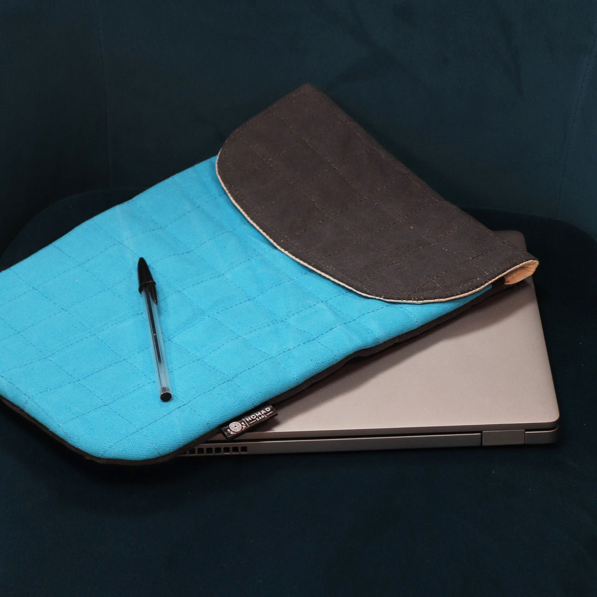 13 inch Laptop Padded Pouch - Crazy Yellow - 14oz Stonewash - product image 4