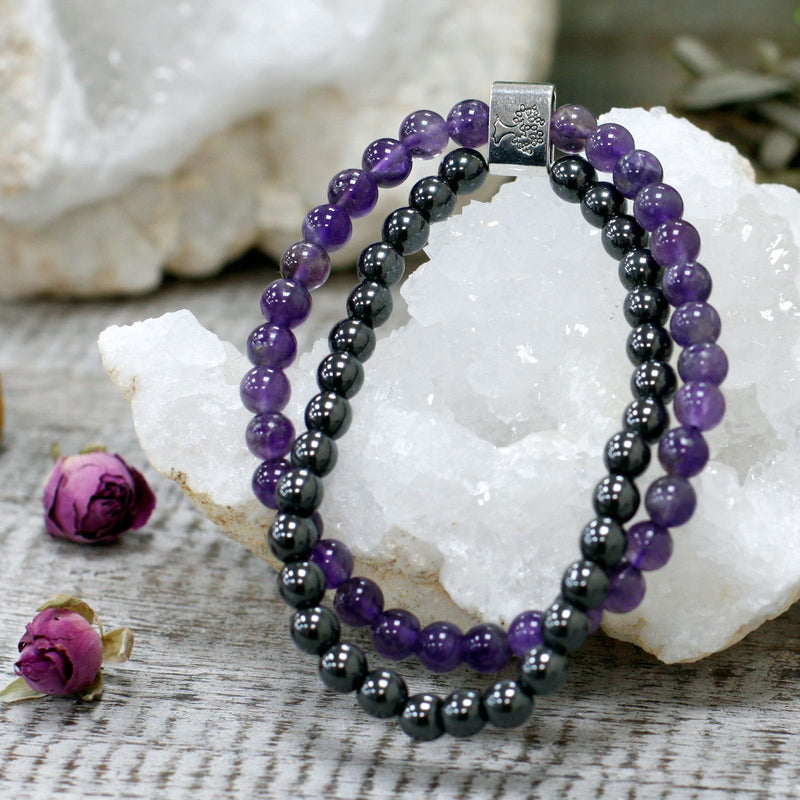 Magnetic Gemstone Bracelet - Amethyst product image