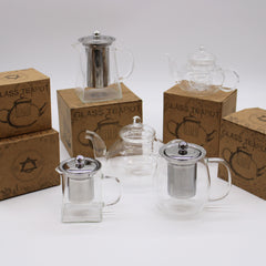 Glass Infuser Teapot - Round Pearl - 800ml product image 2