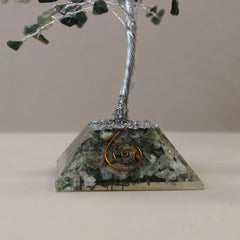 Gemstone Tree with Organite Base - 160 Stone - Moss Agate product image 2