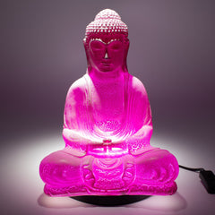 Meditation Buddha Lamp Cherry Crackle - Oval Stand product image 4