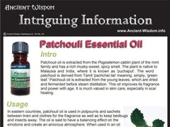 Patchouli Essential Oil Info product image