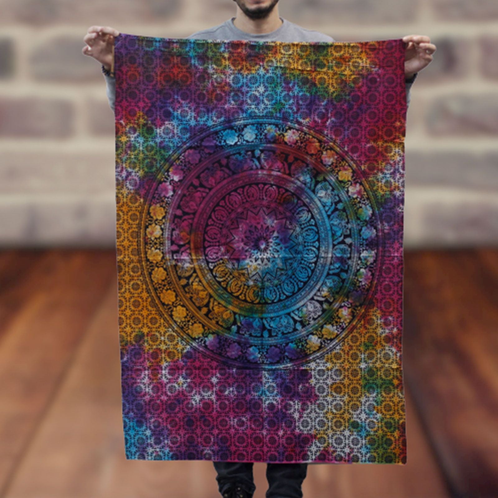Cotton Wall Art - Mandala Elephant product image