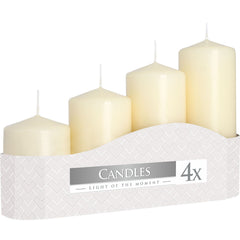 Set of 4 Pillar Candles 50mm (11/16/22/33H) - Ivory product image 4
