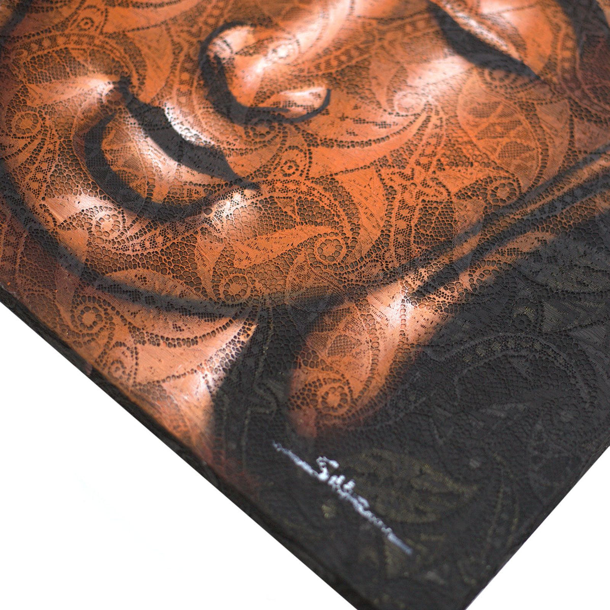 Buddha Painting - Copper Brocade Detail product image 3