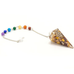 Orgonite Power Chakra Pendulum - Hamsa product image