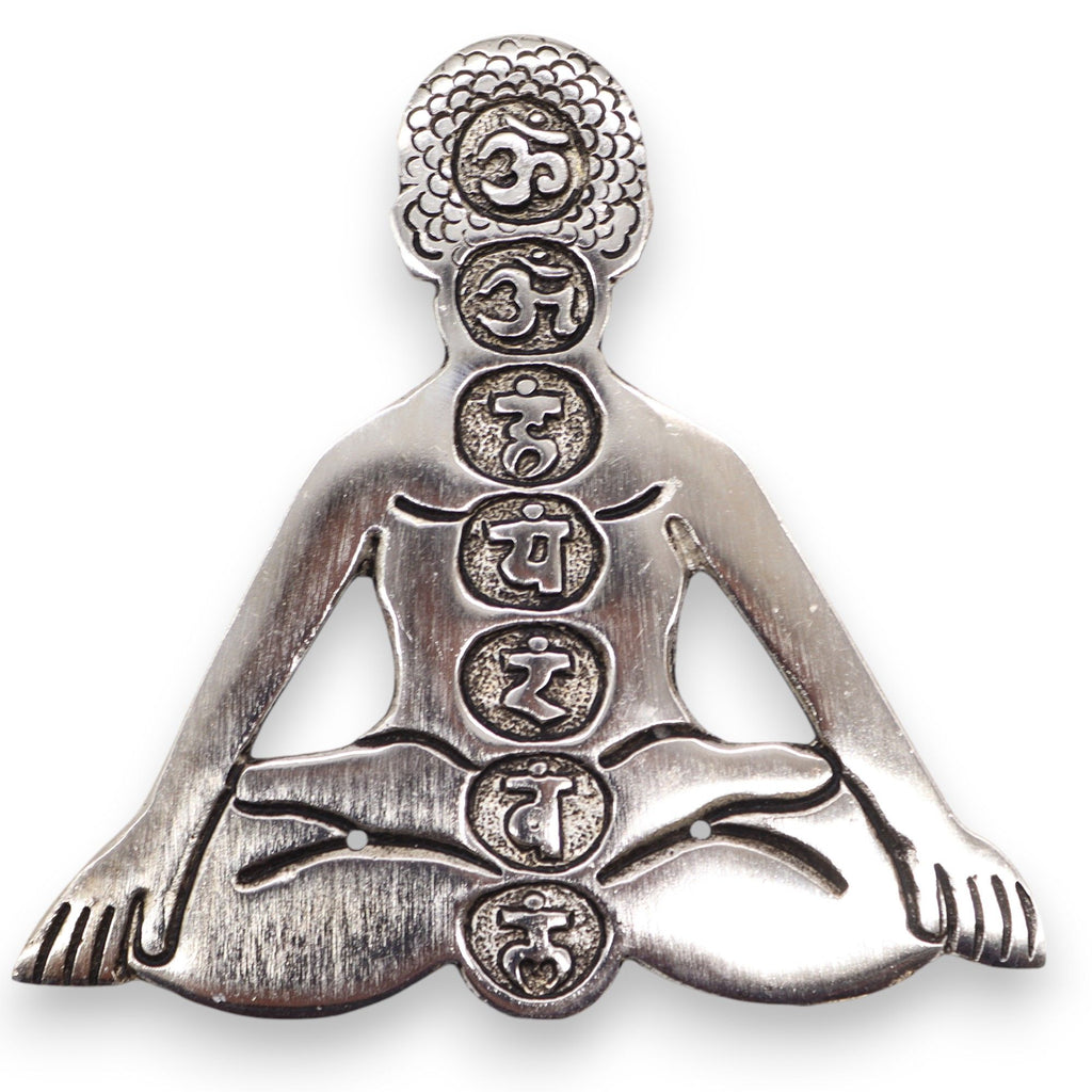 Polished Aluminum Seven Chakra Yoga Incense Holder product image 5
