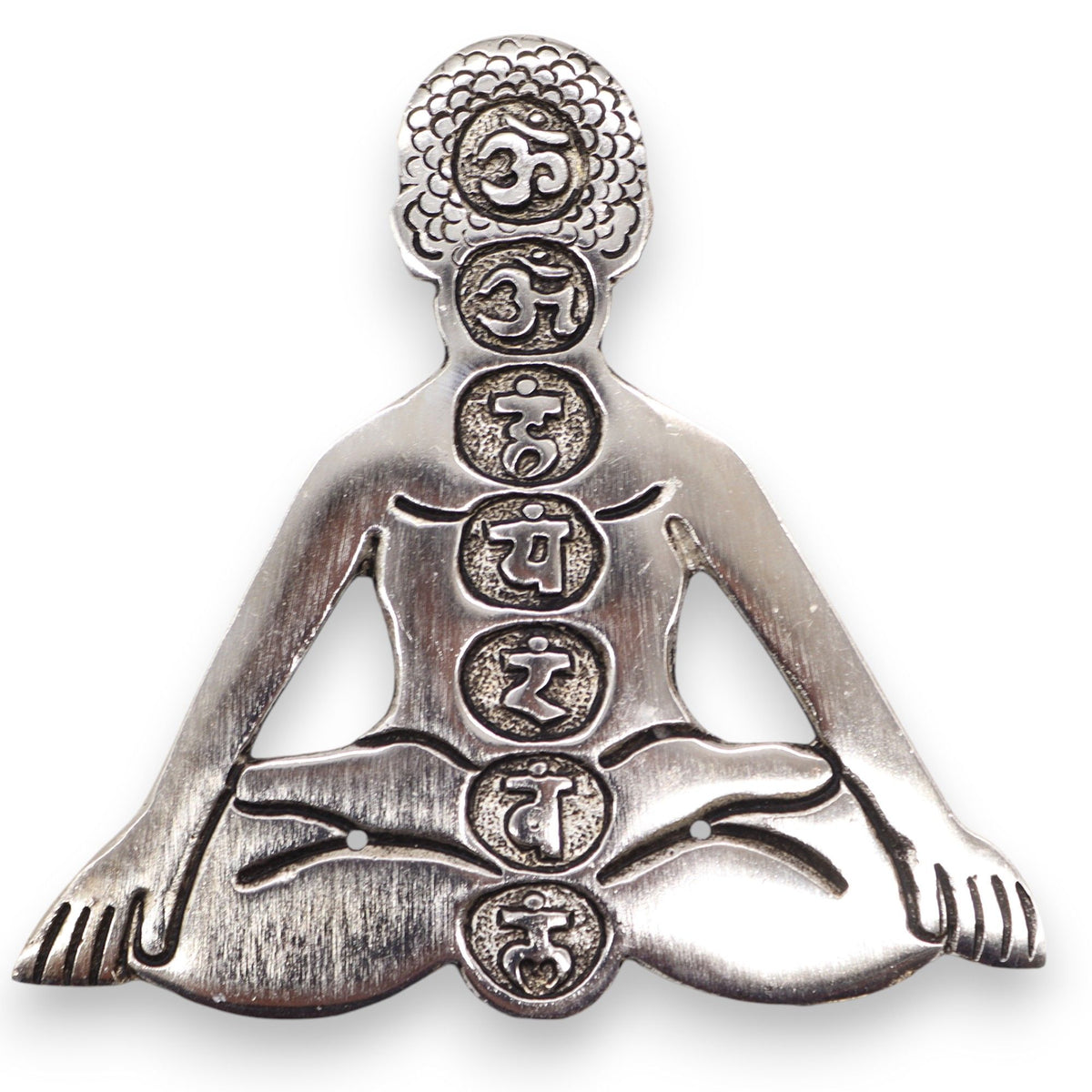 Polished Aluminum Seven Chakra Yoga Incense Holder product image 5