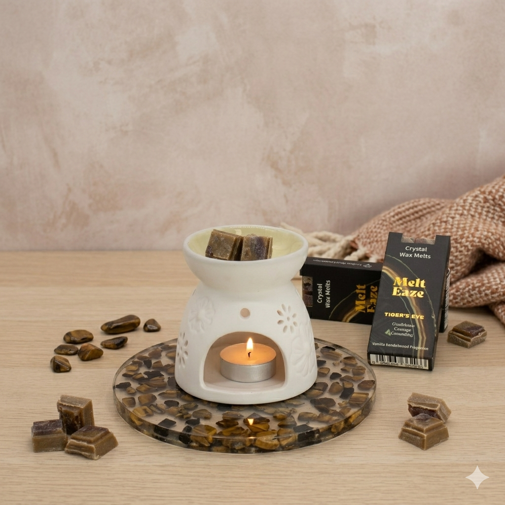 MeltEaze Wax Melts 50g - Tigereye Strength - Vanilla Sandalwood product image 7