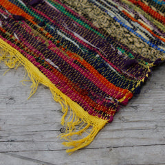 154 x 90cm Luxury Rag Rug - Yellow product image 3