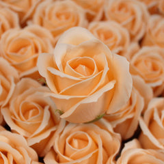 Craft Soap Flowers - Med Rose - Peach product image