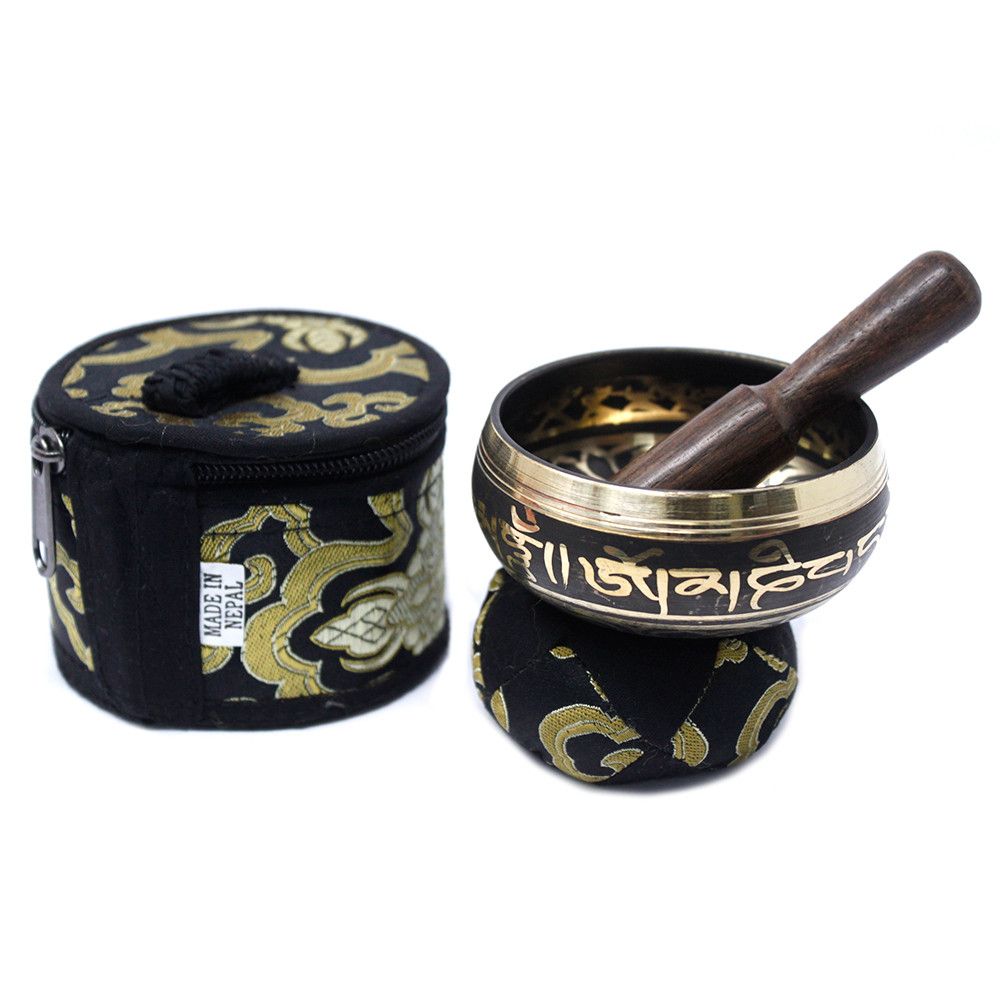 Mini Singing Bowl Gift Set - Black product image