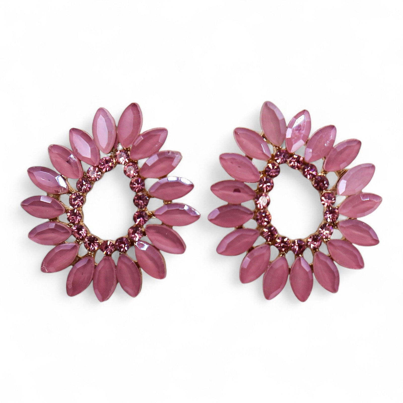Soft Pink - Vintage Glass - Loop - Earrings product image