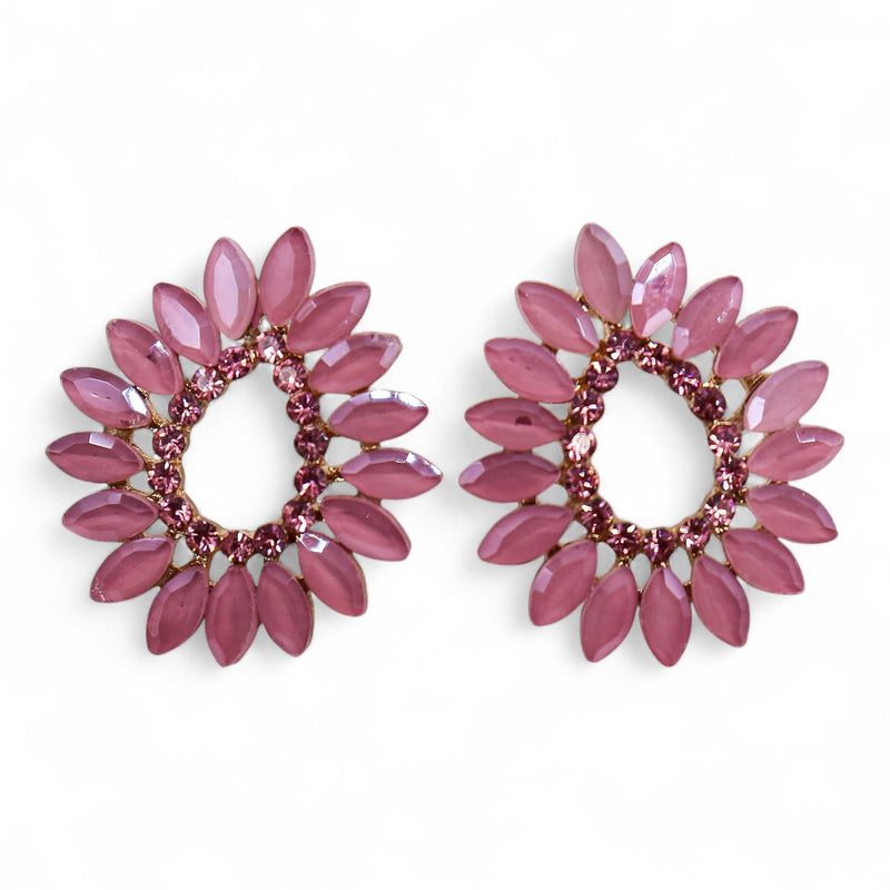 Soft Pink - Vintage Glass - Loop - Earrings product image