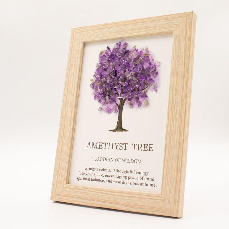 Gemstone Picture - Tree of Life - Amethyst (20x14.7x1cm) product image