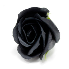 Craft Soap Flowers - Med Rose - Black product image 6