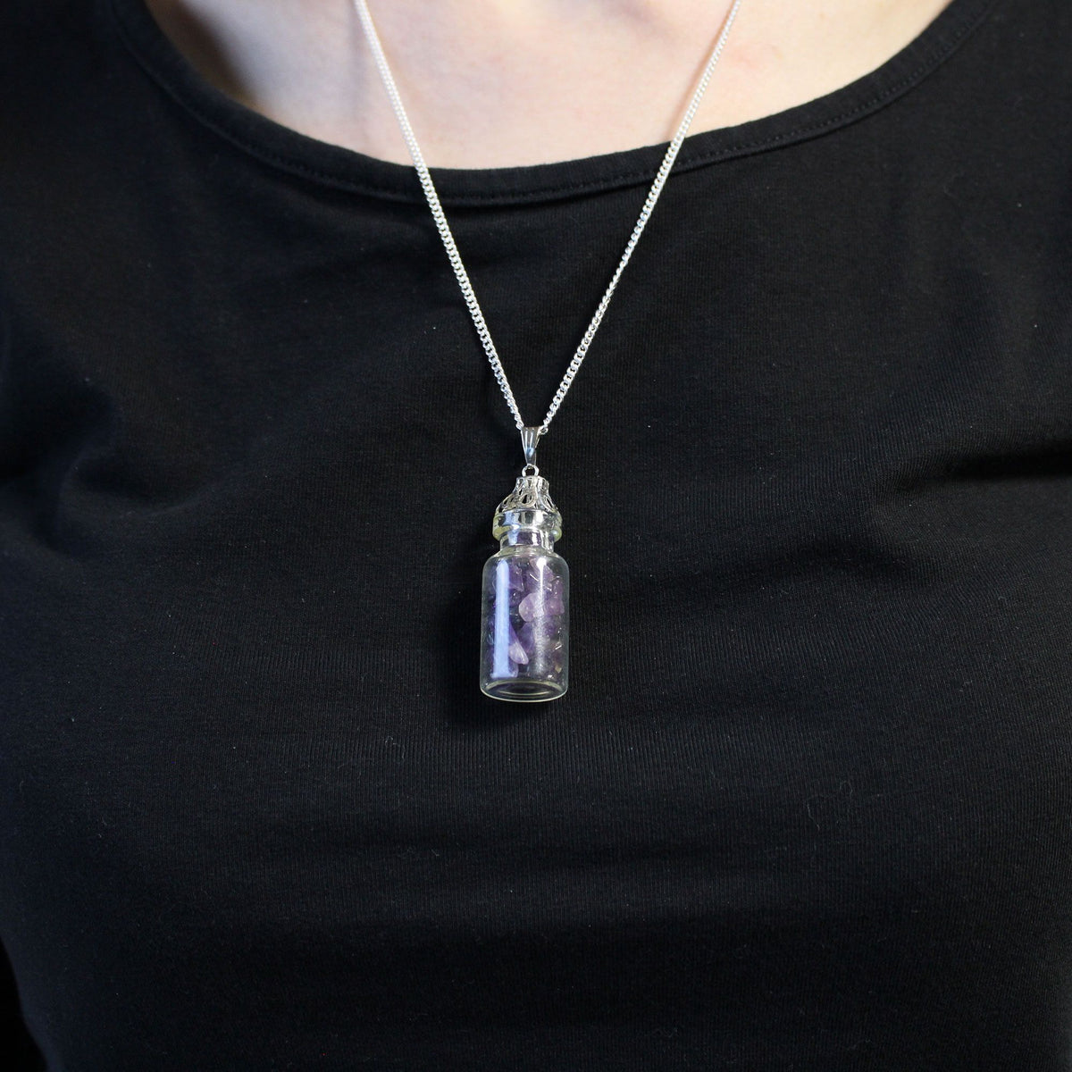 Bottled Gemstones Necklace - Amethyst product image 3