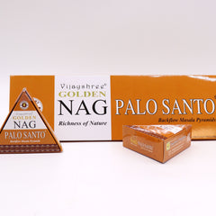 42g Jumbo Golden Nag - Palo Santo Backflow Incense Cones product image 2
