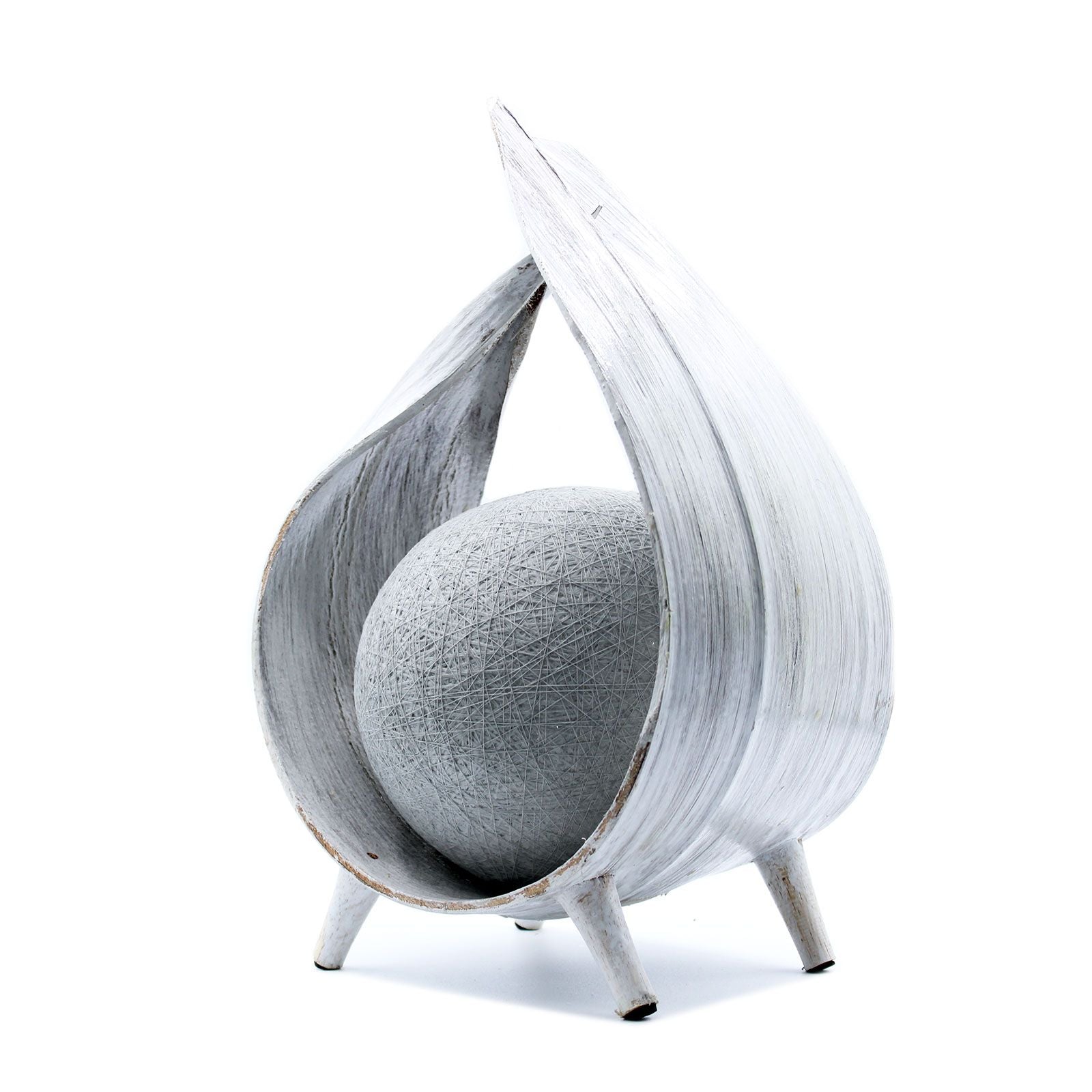 Natural Coconut Lamp - Whitewash Wrapover product image
