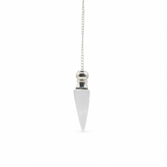 Secret Cavity Discovery of Truth Pendulum - Clear Quartz - Silver Plated product image 2