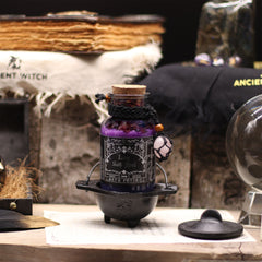 Ancient Witch Bath Spell Potion & Rose Quartz Crystal Amulet - Love product image 4