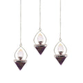 Gemstone Lantern of Life Pendulum - Amethyst & Rock Quartz product image