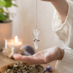 Celestial Guide - Two Piece Angel Pendulum - Chakra Band - Clear Quartz product image 3
