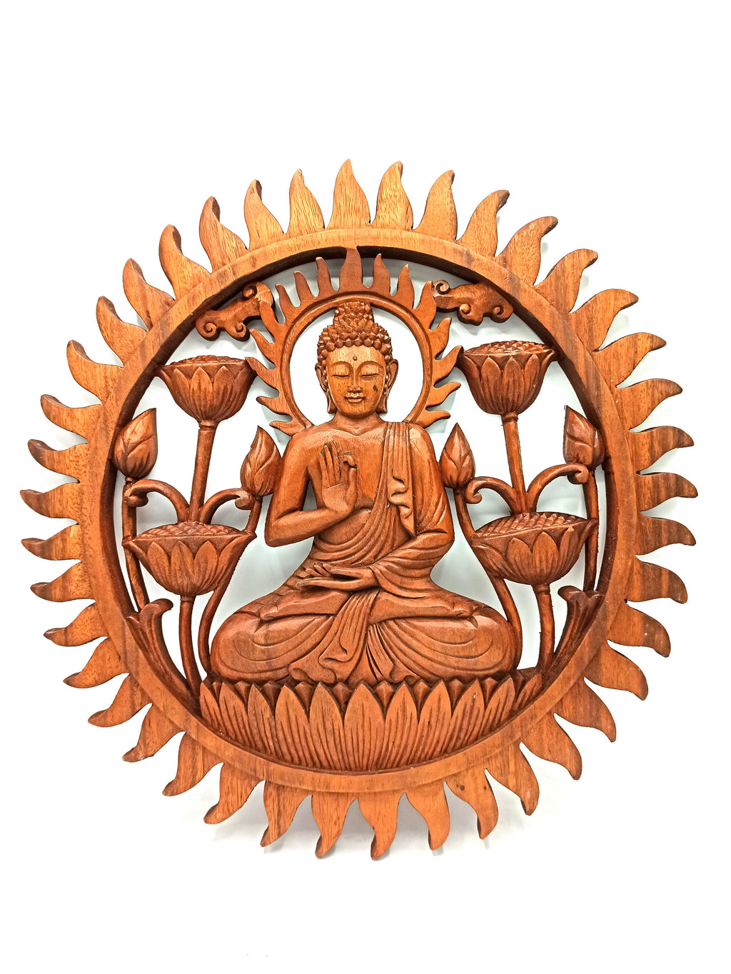 Buddha & Lotus Panel - 40cm product image 2