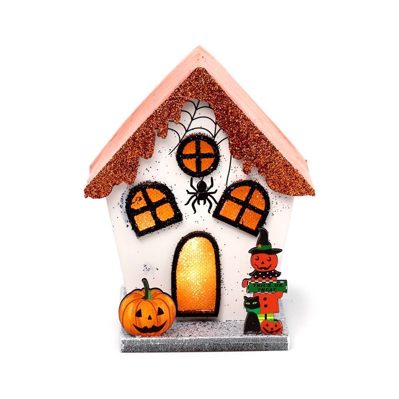 Spooky Spider Pumpkin House Halloween LED Decoration product image 4