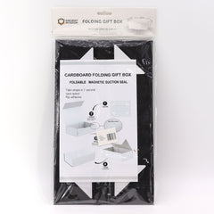 Flat Pack Gift Box - Medium Square (20x18.2x8cm) - Black product image 2