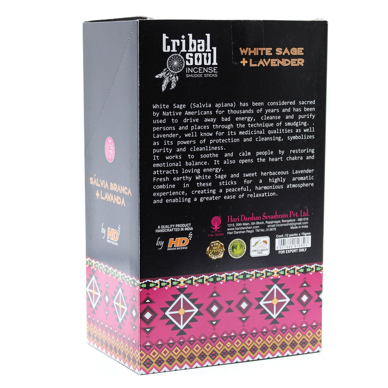Tribal Soul Incense Sticks - White Sage + Lavender product image