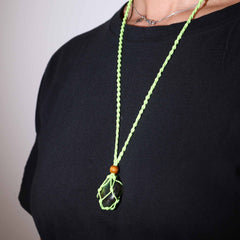 Gemstone Necklace Cord - Green product image 2