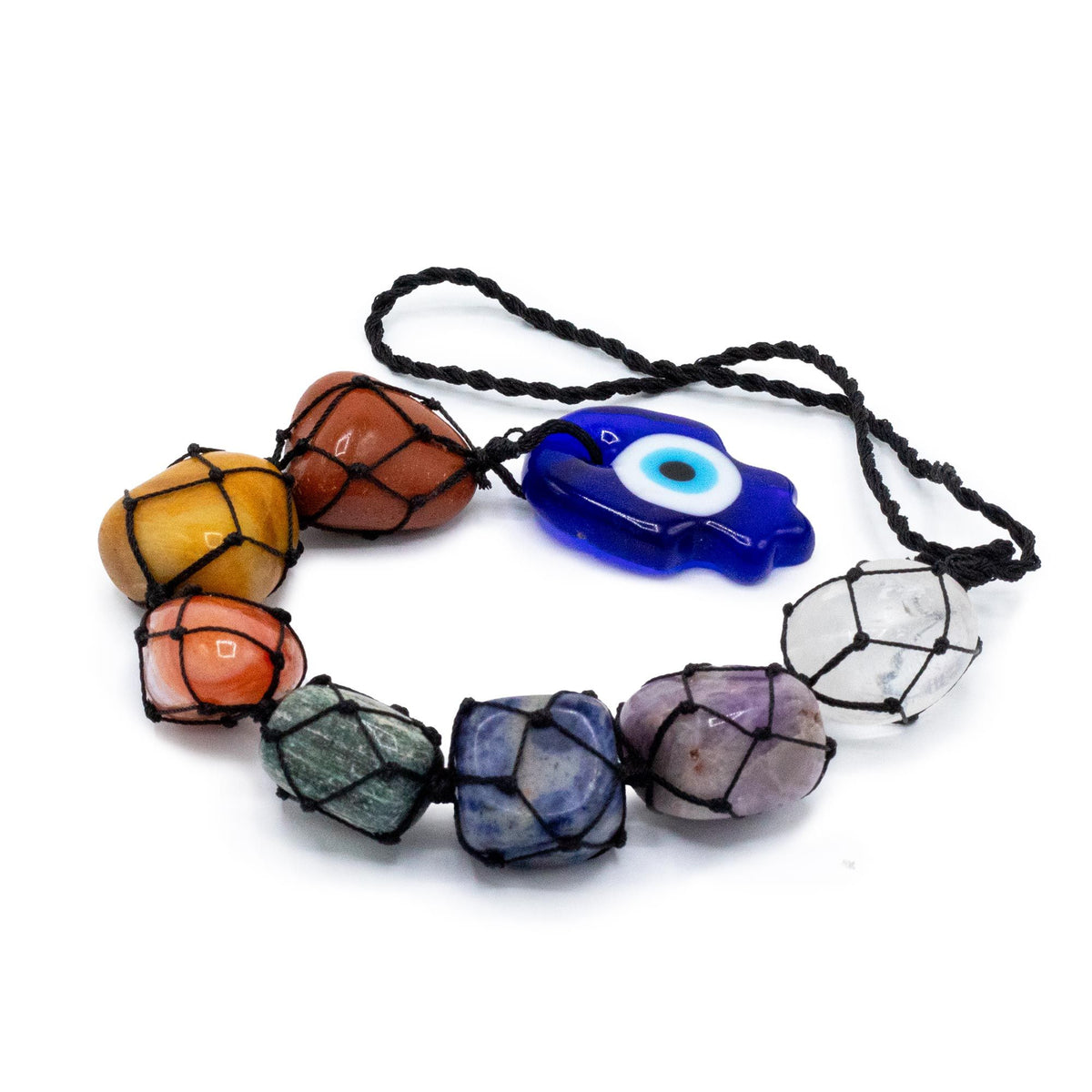 Hanging Chakra Stone Pendant - Hansa - product image 2