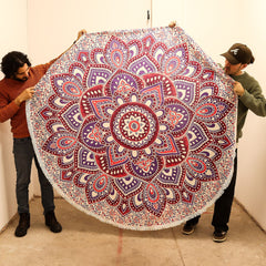 Large Mandala Roundy Art (180cm) - Pink & Purple product image 2