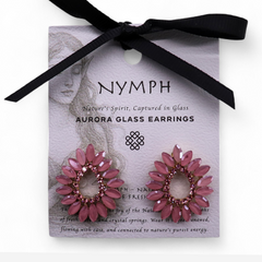 Soft Pink - Vintage Glass - Loop - Earrings product image 4